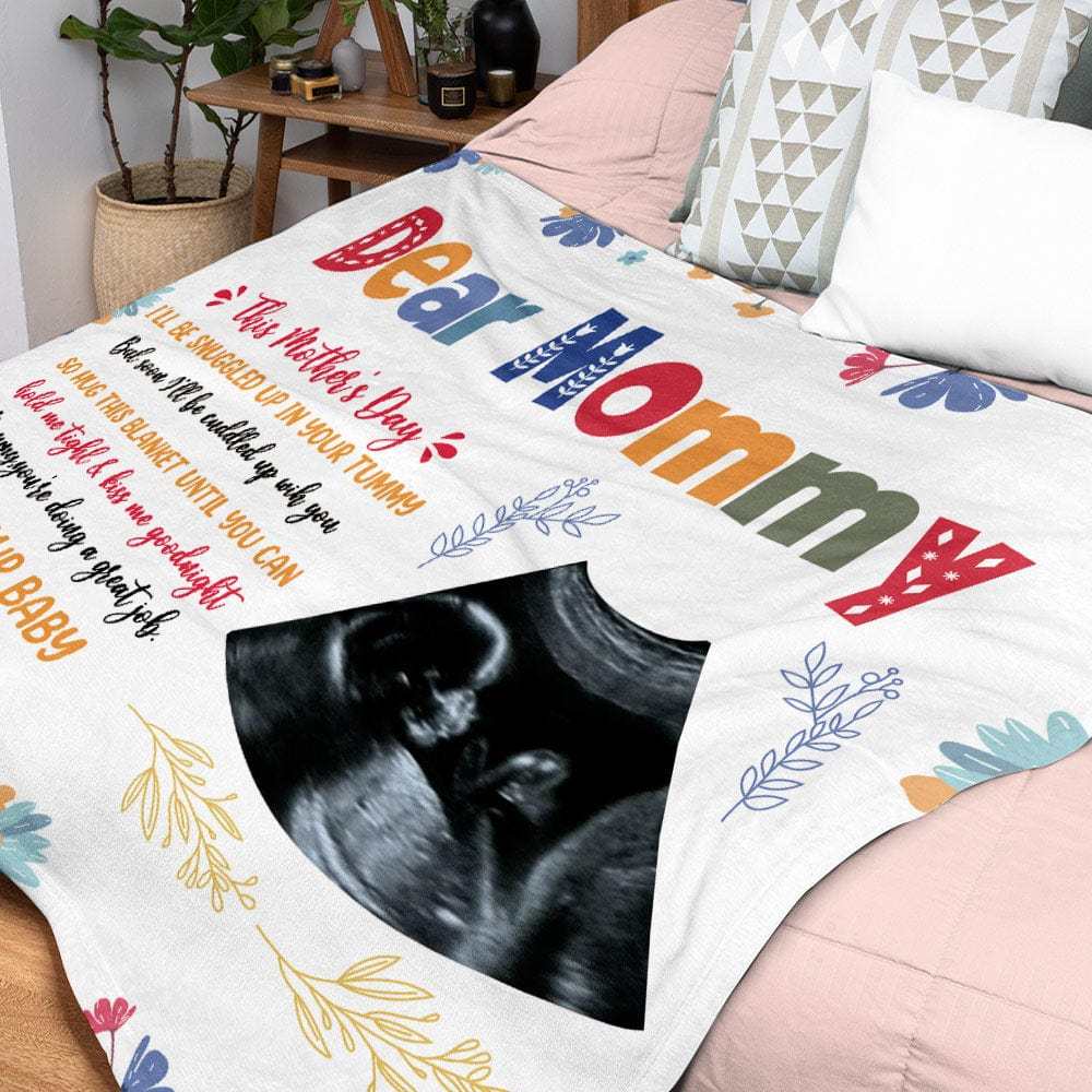 Mother's Day Blanket Gift Personalized Photo Blanket for Mom - CustWitUK