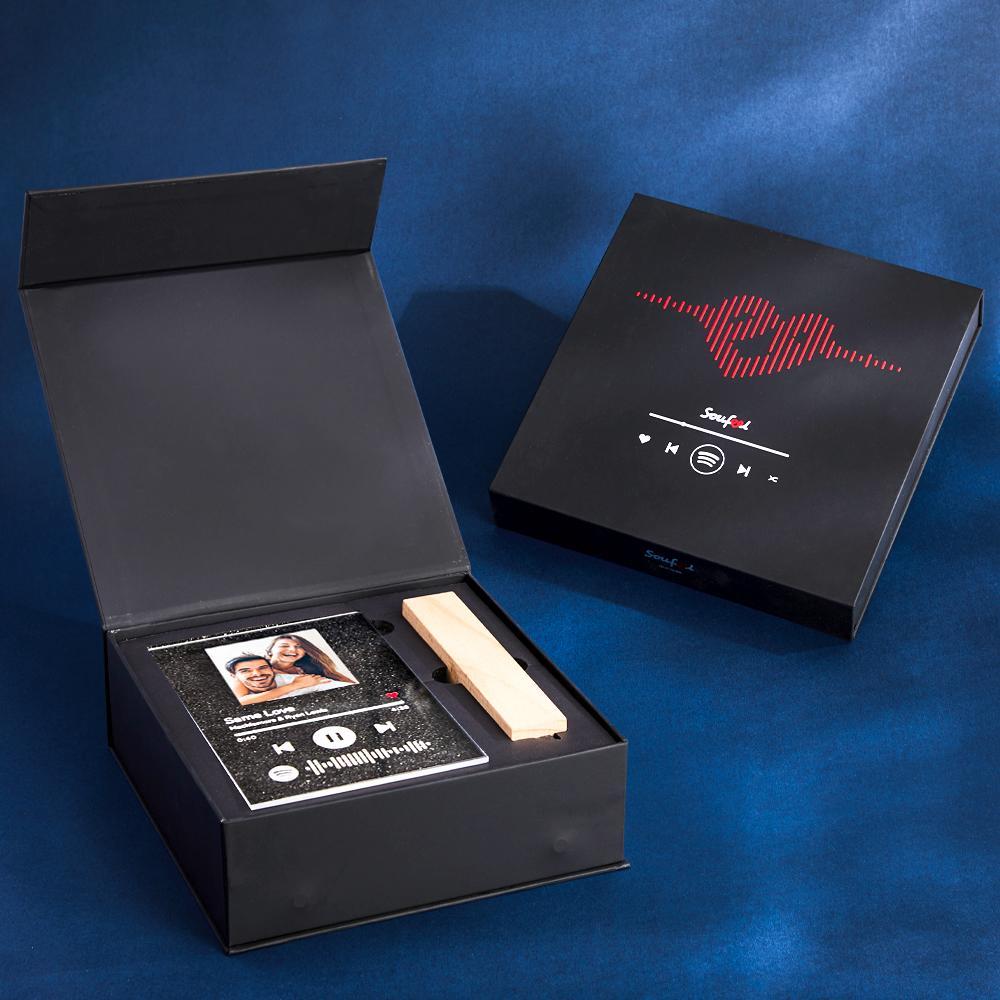 Scannable Spotify Code Plaque Night Light Music and Photo Acrylic Various Music Combination Styles - CustWitUK