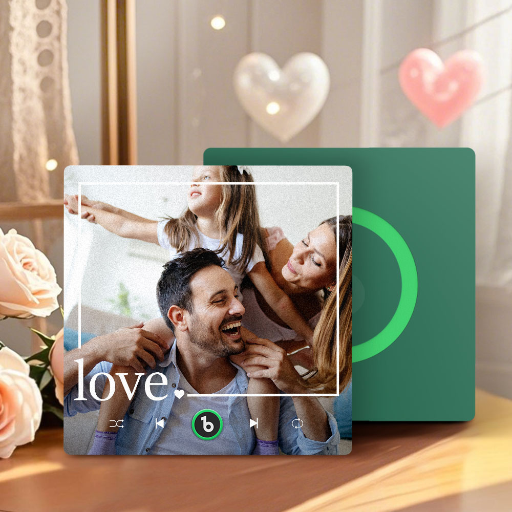 Mother's Day Gift for Mom Custom Family Photo Music Fridge Magnet Personalized Music Magnet Gift for Mother - CustWitUK