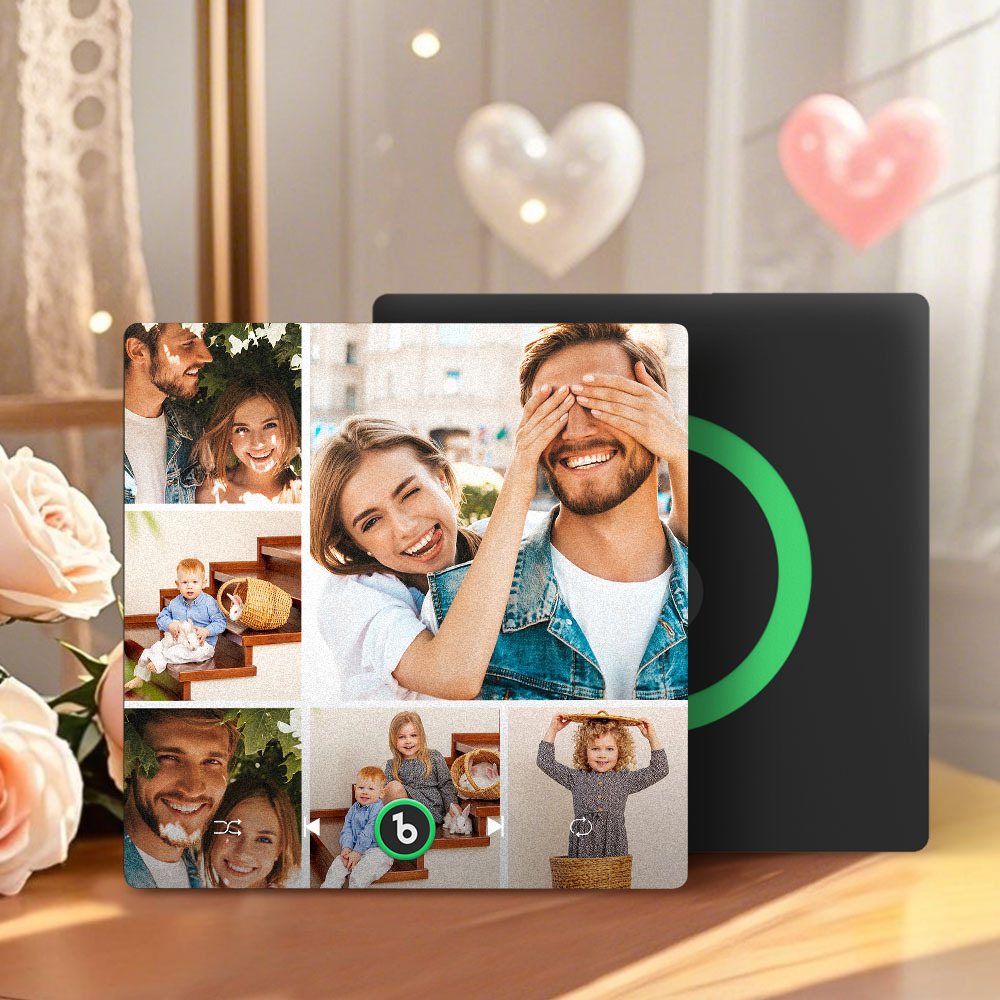 Mother's Day Gift for Mom Custom Family Photo Music Fridge Magnet Personalized Music Magnet Gift for Mother - CustWitUK