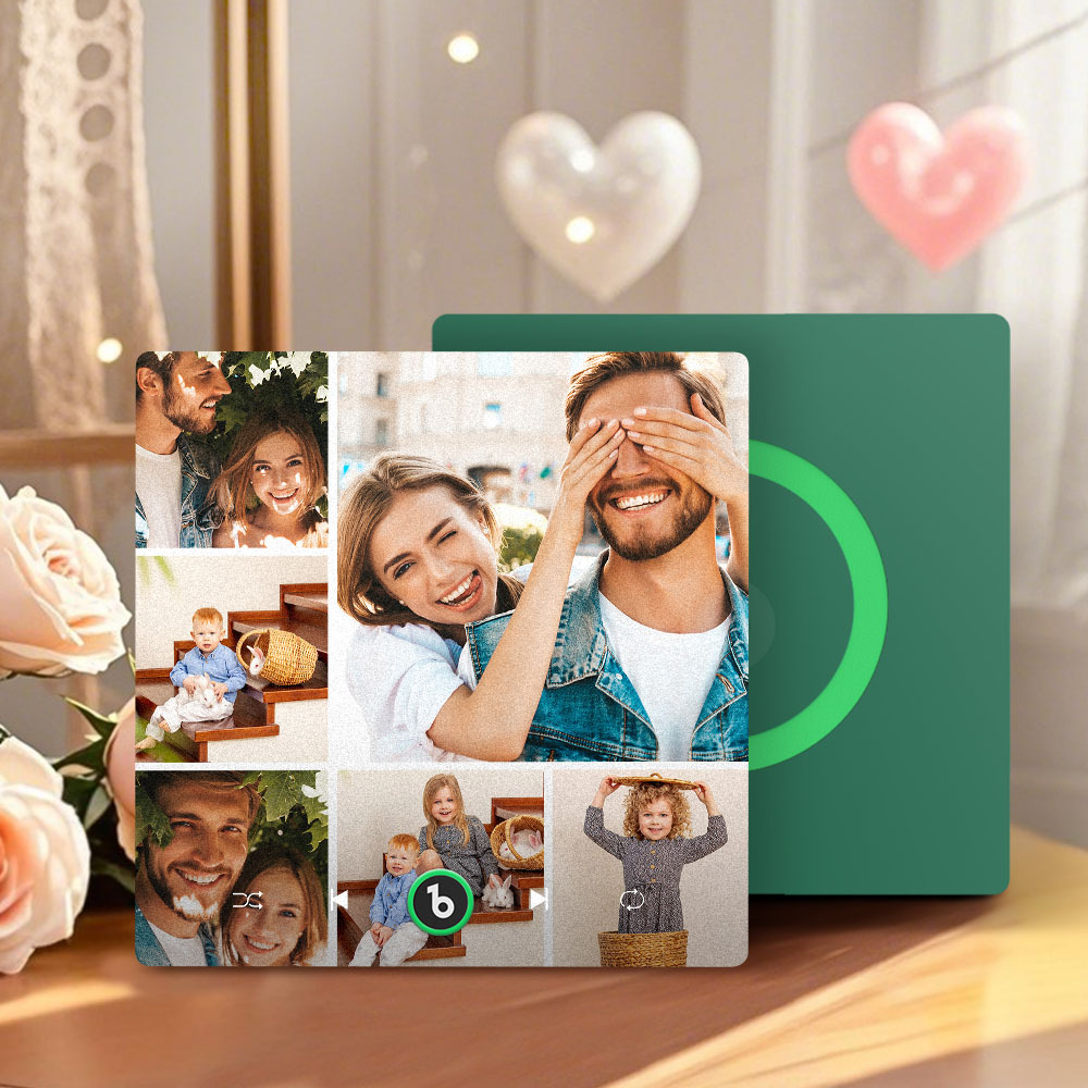 Mother's Day Gift for Mom Custom Family Photo Music Fridge Magnet Personalized Music Magnet Gift for Mother - CustWitUK