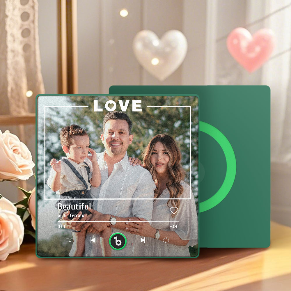 Mother's Day Gift for Mom Custom Family Photo Music Fridge Magnet Personalized Music Magnet Gift for Mother - CustWitUK