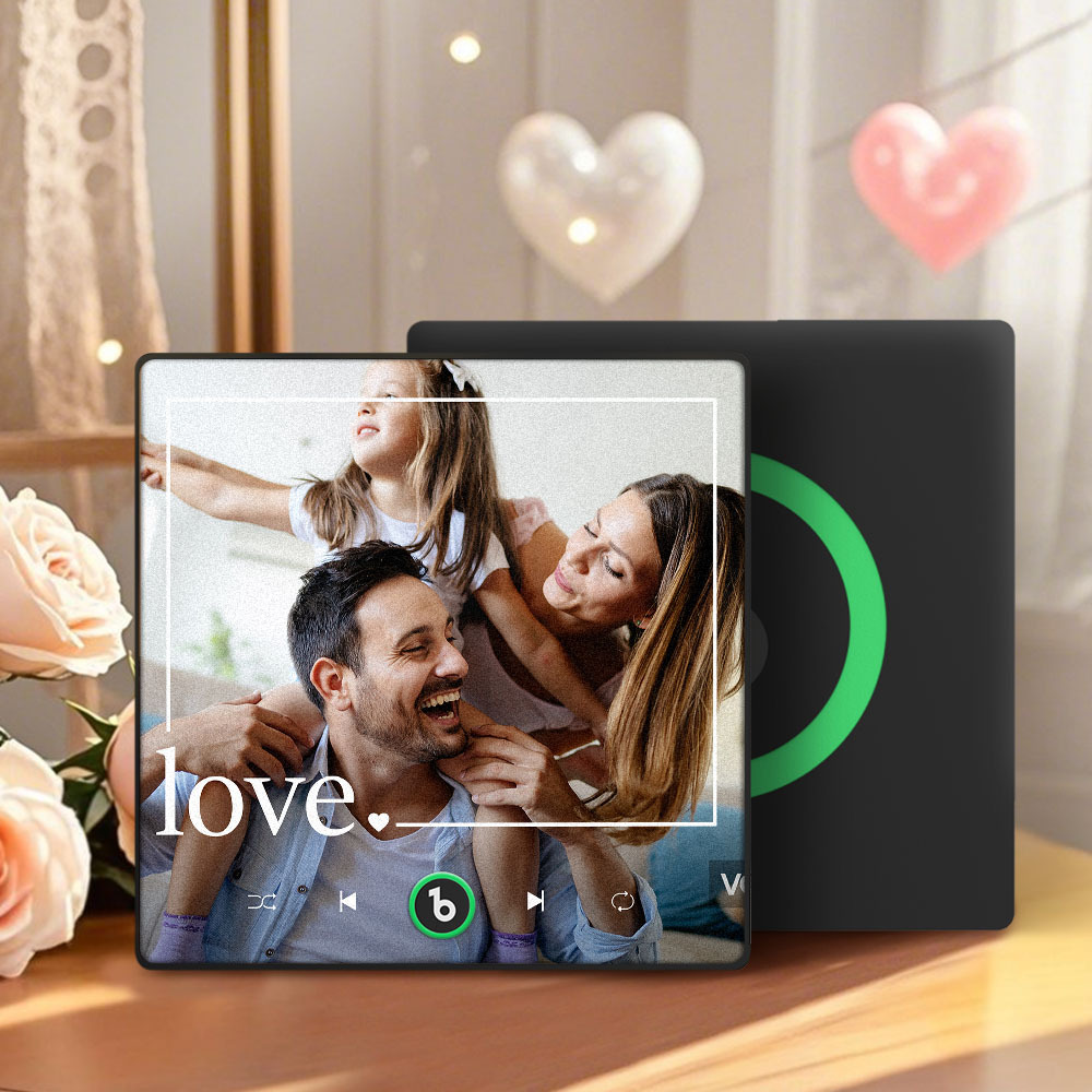 Mother's Day Gift for Mom Custom Family Photo Music Fridge Magnet Personalized Music Magnet Gift for Mother - CustWitUK