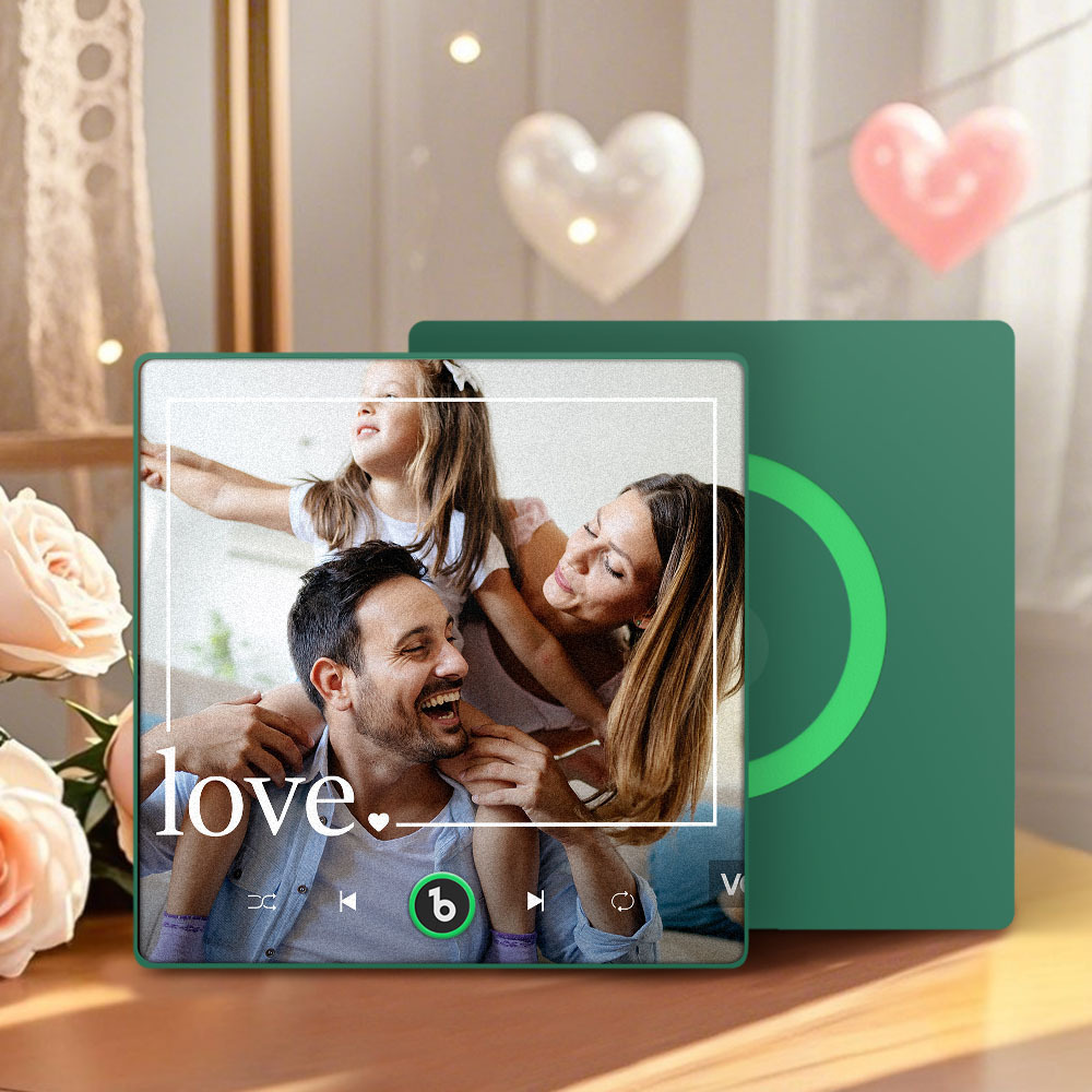 Mother's Day Gift for Mom Custom Family Photo Music Fridge Magnet Personalized Music Magnet Gift for Mother - CustWitUK