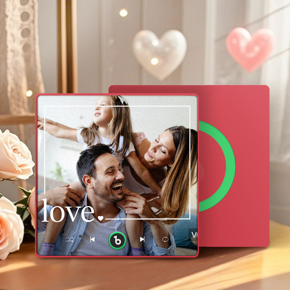 Mother's Day Gift for Mom Custom Family Photo Music Fridge Magnet Personalized Music Magnet Gift for Mother - CustWitUK