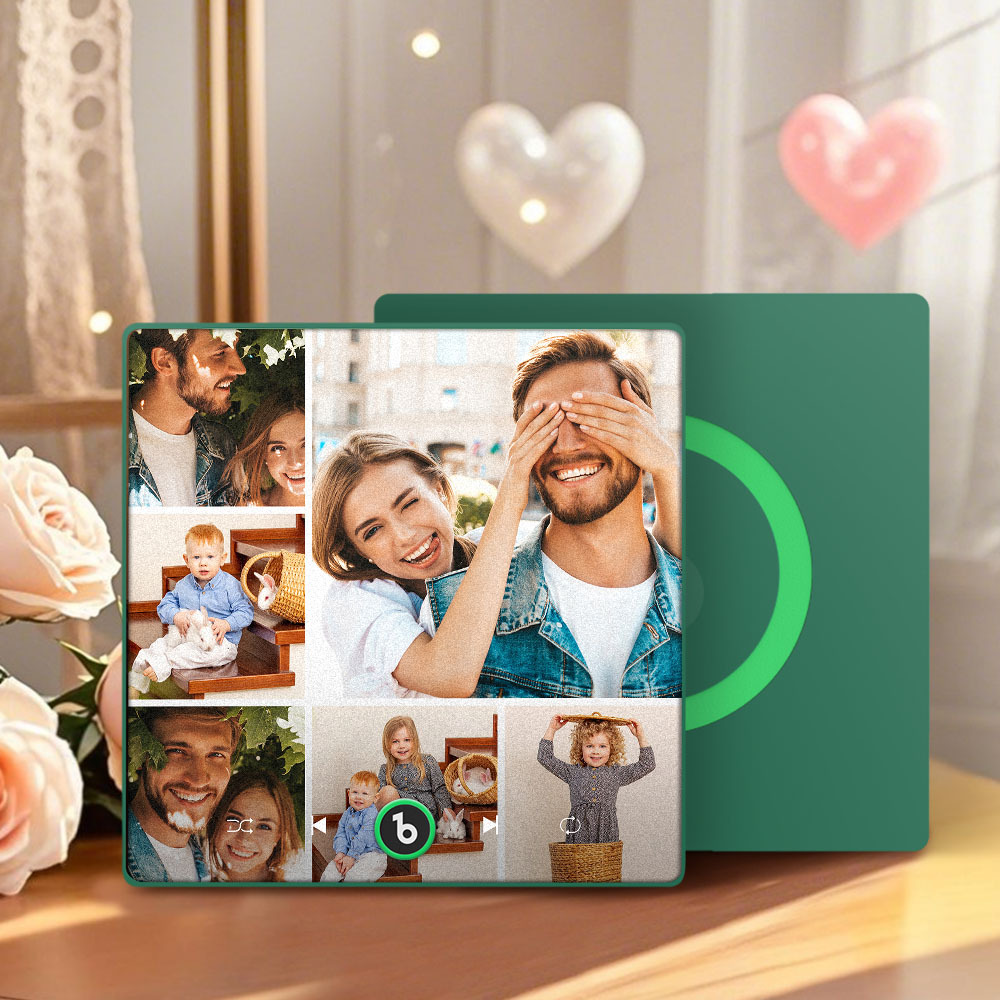 Mother's Day Gift for Mom Custom Family Photo Music Fridge Magnet Personalized Music Magnet Gift for Mother - CustWitUK