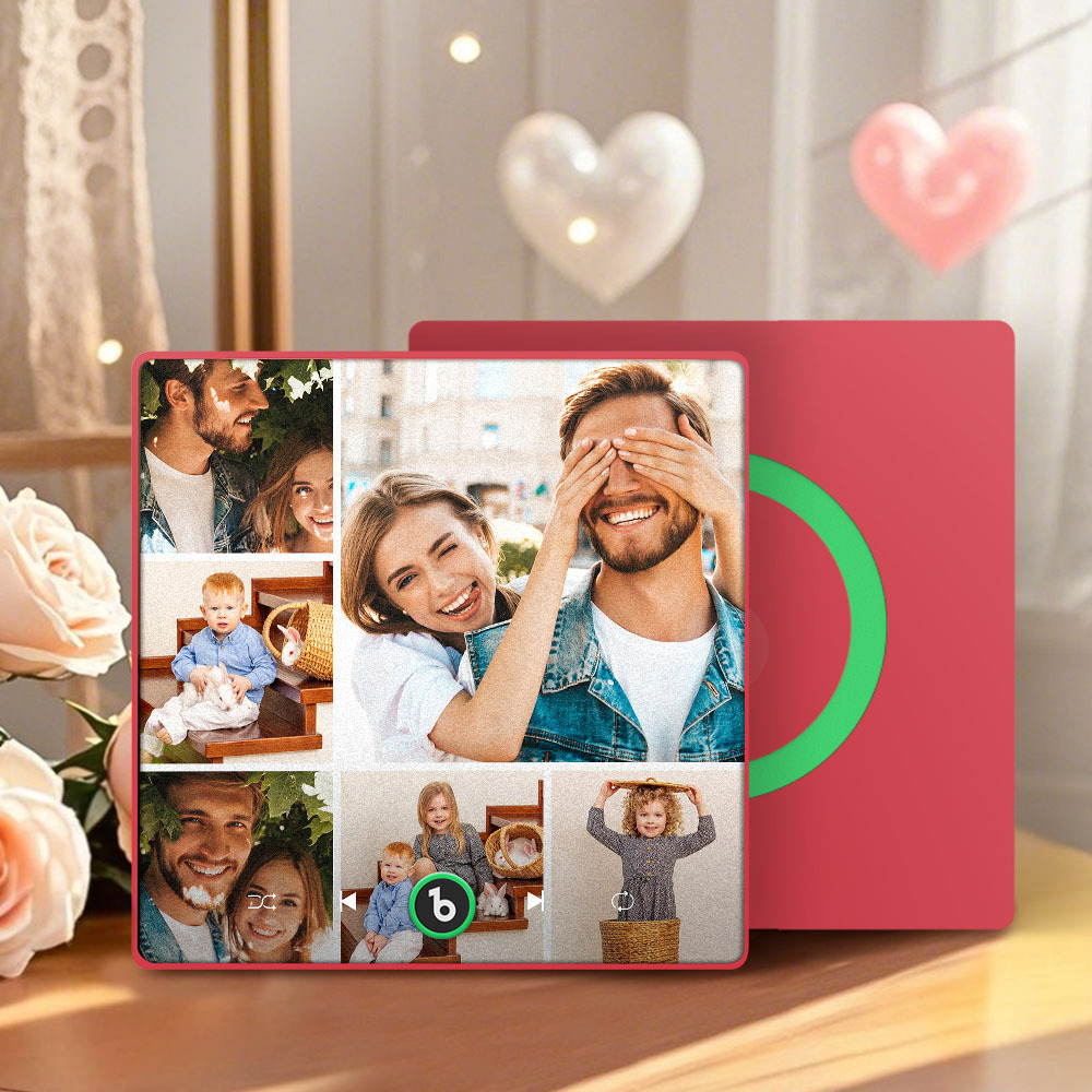 Mother's Day Gift for Mom Custom Family Photo Music Fridge Magnet Personalized Music Magnet Gift for Mother - CustWitUK