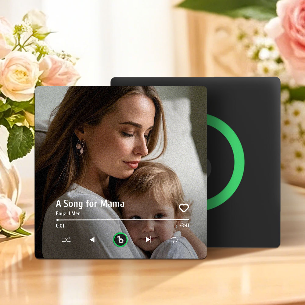 Custom Music Fridge Magnet New Upgrade Colorful Frame Album Fridge Magnet Music Wall Photo Sticker Music Movement That Can Be Played Valentines Day Gift