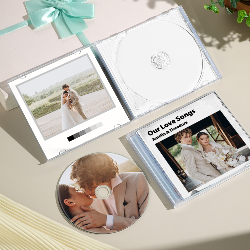 Custom CD Mixtape 5/16 Songs | Personalized Custom CD Album, Valentines, Anniversary Wedding Gift