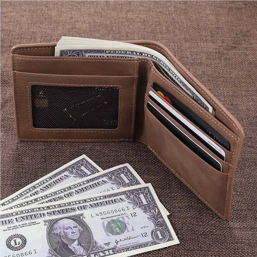 Custom Photo Wallet with Spotify Music Gift for Him - CustWitUK
