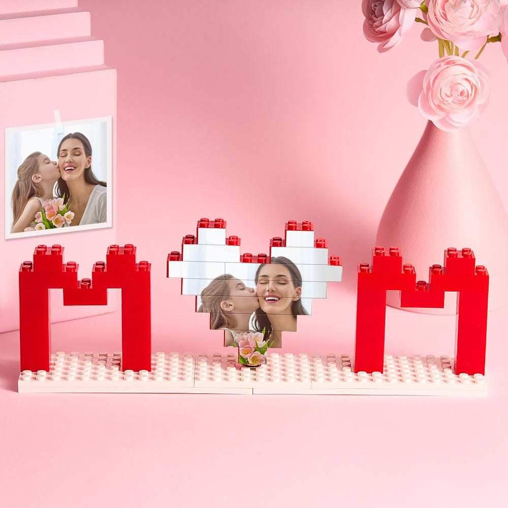 Custom Mum Photo Building Brick Puzzles Personalized Photo Block Mother's Day Gifts for Mum