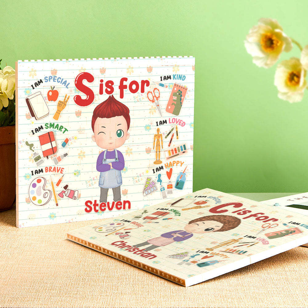 Personalized Horizontal Building Brick My Dream Job Block Birthday Gift For Kids - CustWit