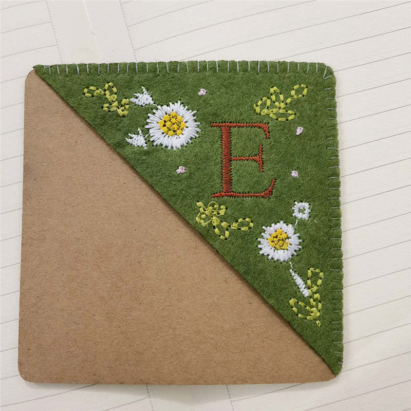 Personalized Bookmark with Initial Custom Embroidered Bookmark Gift for Book Lovers - CustWitUK
