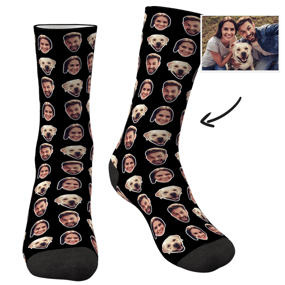 Custom Colorful Socks With Your Photo Valentine's Gifts for Him