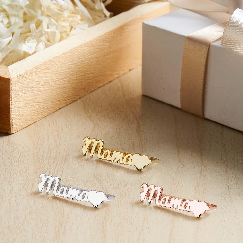Custom Apple Watch Name Mama Tag Charm, Personalize Smart Watch Straps Charm, Solid Gold Smart Watch Tag, Name Figure Accessories Mother's Day Gifts for Mum