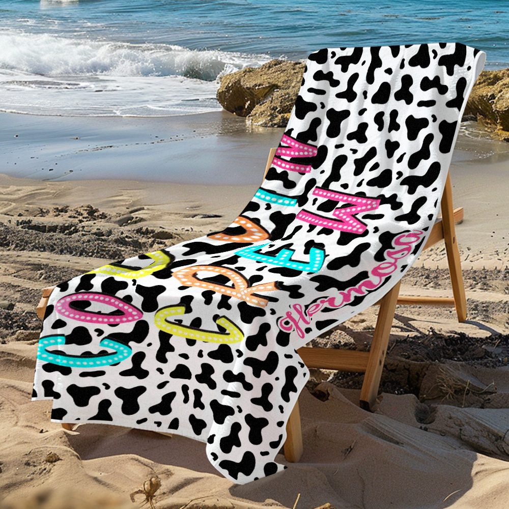 Custom Cousin Crew Beach Towel with Name Beach Towel Family Reunion Gift - CustWitUK