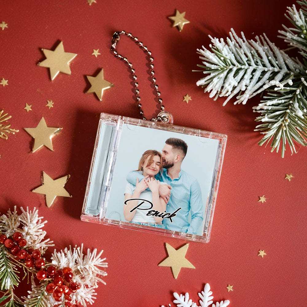 Personalized NFC Keychain Custom Mini Album CD Keychain with Fully Custom Photos+Song Play Your Favorite Spotify Song Instantly Personalized Music Gift Music Lover Keychain CD Album - CustWitUK