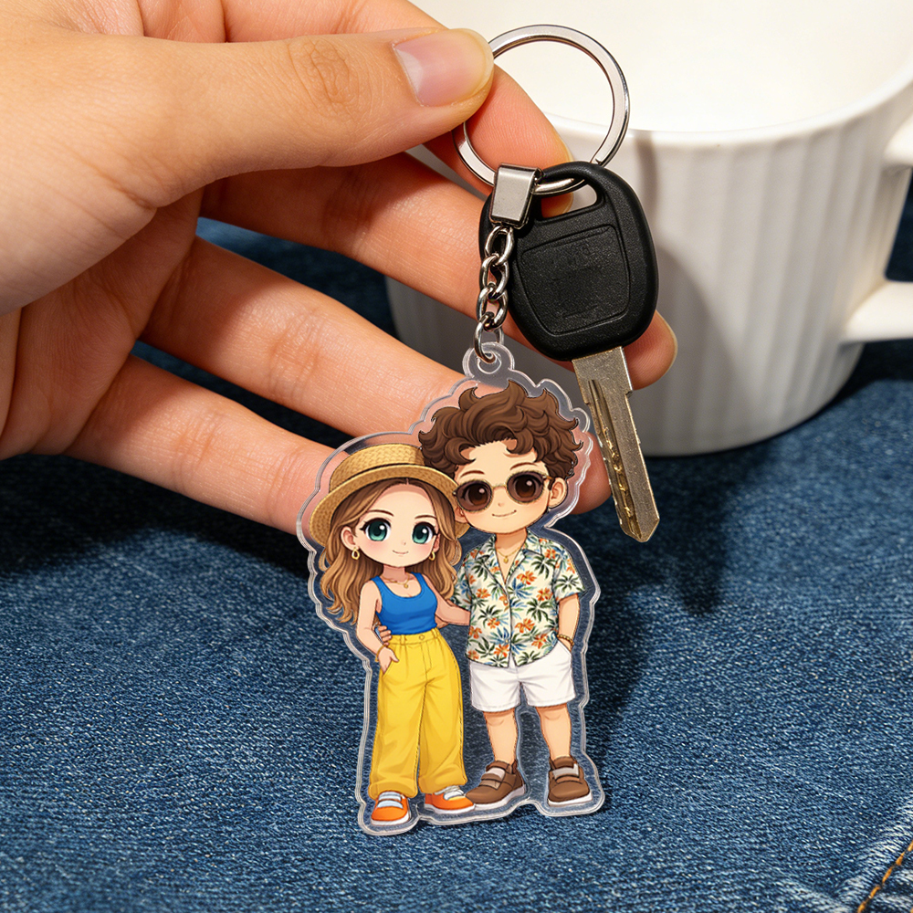 Custom Chibi Acrylic Keychains Made From Your Favorite Photo Perfect For Birthdays, Anniversaries or Christmas