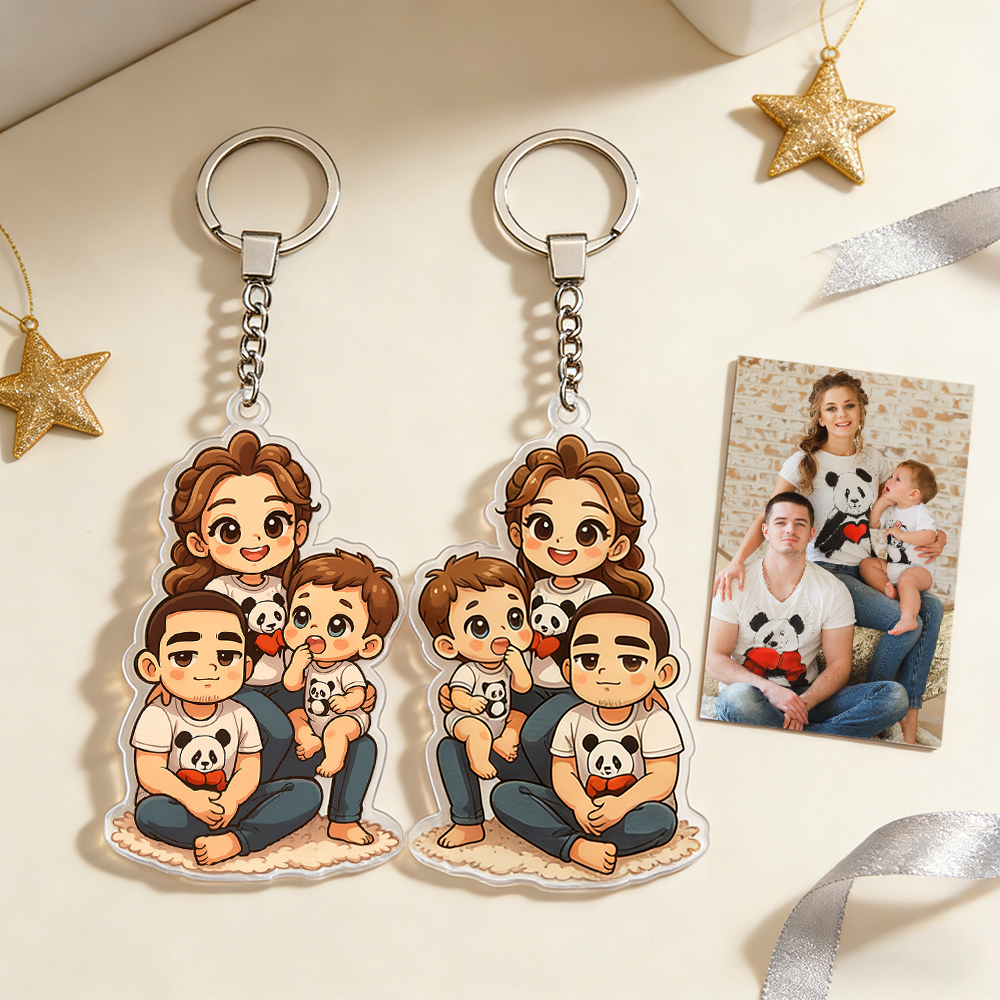Custom Chibi Acrylic Keychains Made From Your Favorite Photo Perfect For Birthdays, Anniversaries or Christmas