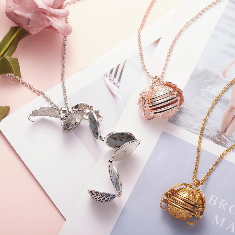 Photo Necklace Pendant Personalized Custom Photo Locket Frame Gifts For Women Girls Graduation Jewelry Antique Silver