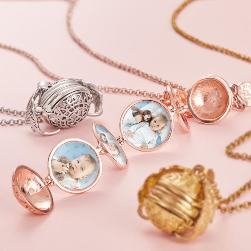 Photo Necklace Pendant Personalized Custom Photo Locket Frame Gifts For Women Girls Graduation Jewelry Antique Silver