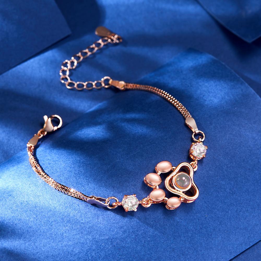 Custom Photo Bracelet Pet Paw Projection Bracelet Pet Theme - CustWitUK