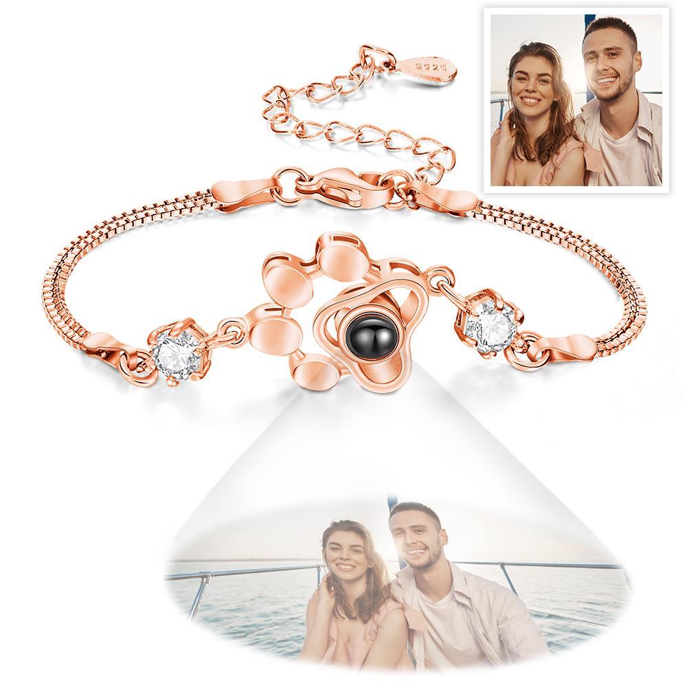 Custom Photo Bracelet Pet Paw Projection Bracelet Pet Theme - CustWitUK