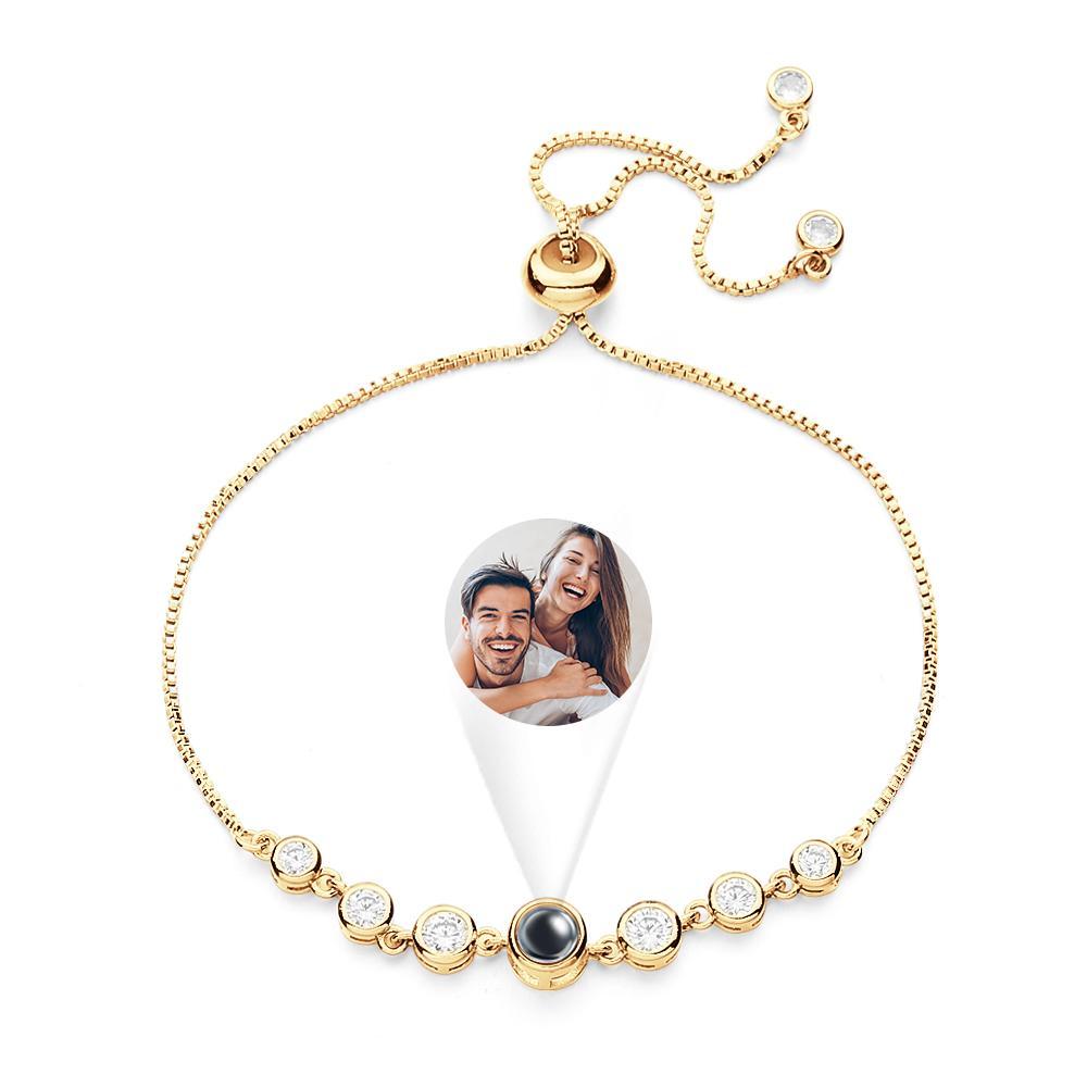 Custom Projection Bracelet Diamond Chain Simple Gift - CustWitUK