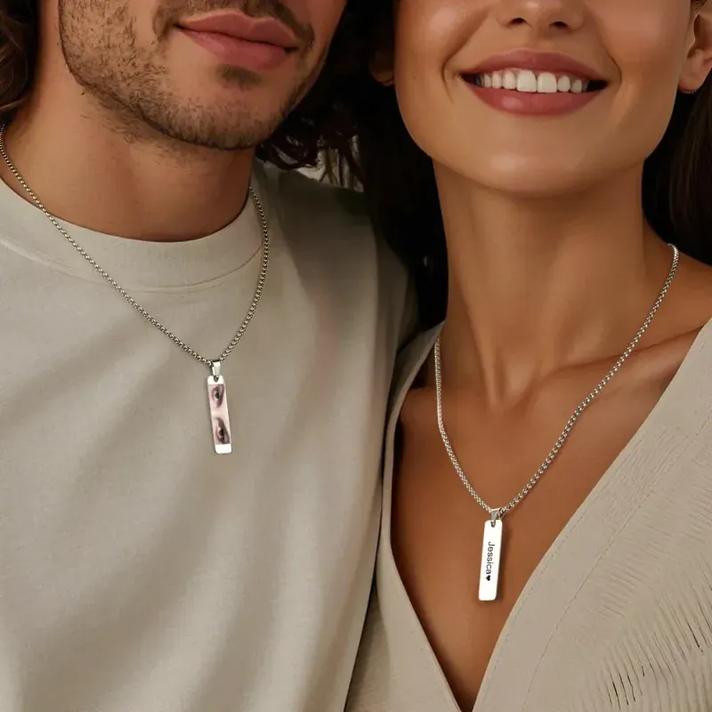 Custom Eyes Photo Necklace