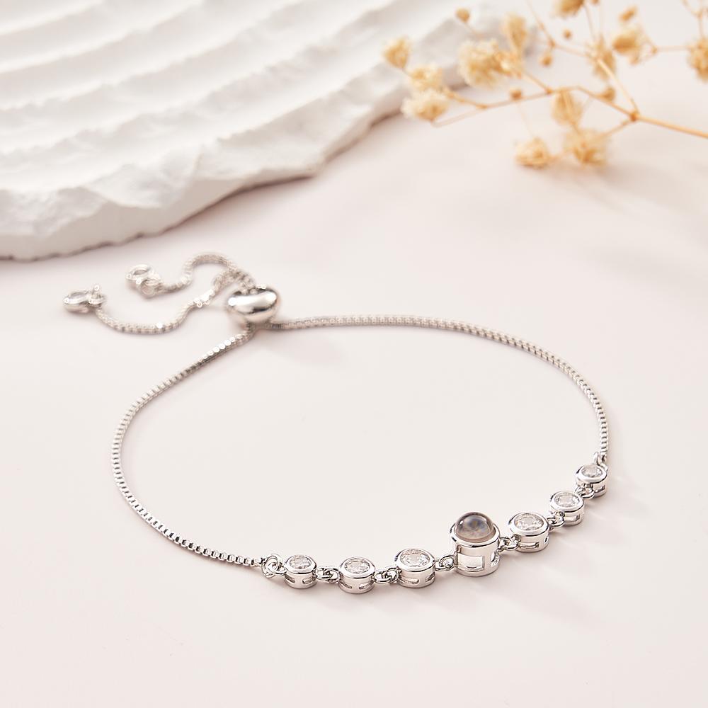 Custom Projection Bracelet Diamond Chain Simple Gift - CustWitUK