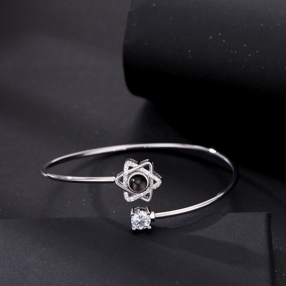 Custom Projection Bracelet Personalized Photo Star Bracelet Jewelry Gift for Her - CustWitUK