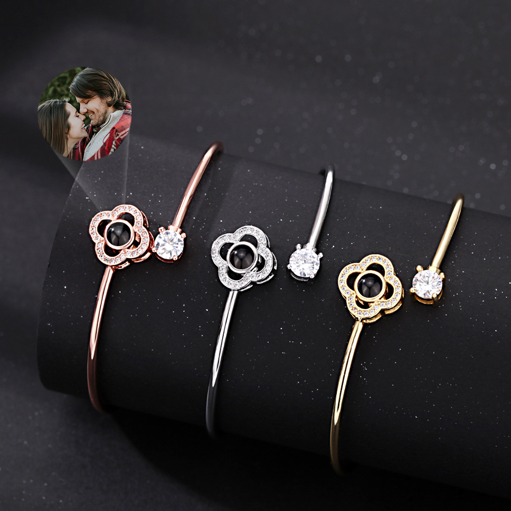 Custom Projection Bracelet Personalized Photo Star Bracelet Jewelry Gift for Her - CustWitUK