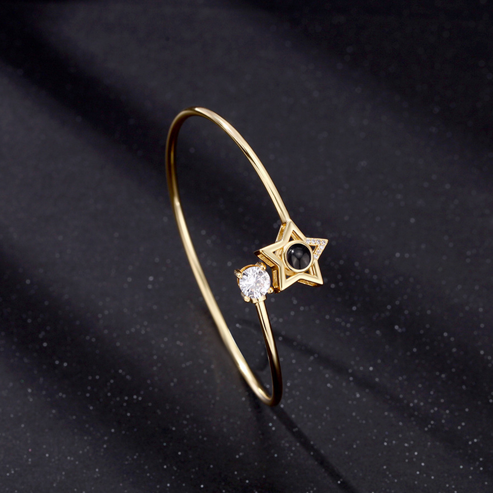 Custom Projection Bracelet Personalized Photo Star Bracelet Jewelry Gift for Her - CustWitUK