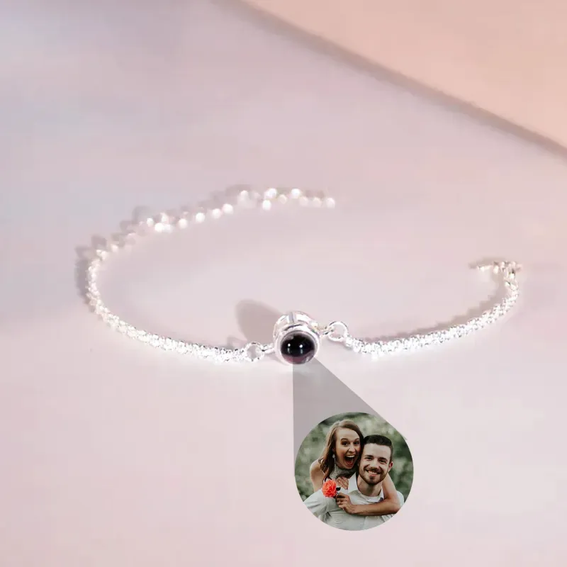 Personalized Projection Bracelet with Photo Personalized Photo Bracelet for Woman Memorial Gift