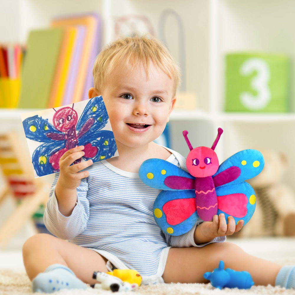 Turn Drawings into Personalized Plushies Custom Photo-to-Plush Replicas for One-of-a-Kind Kids' Gifts