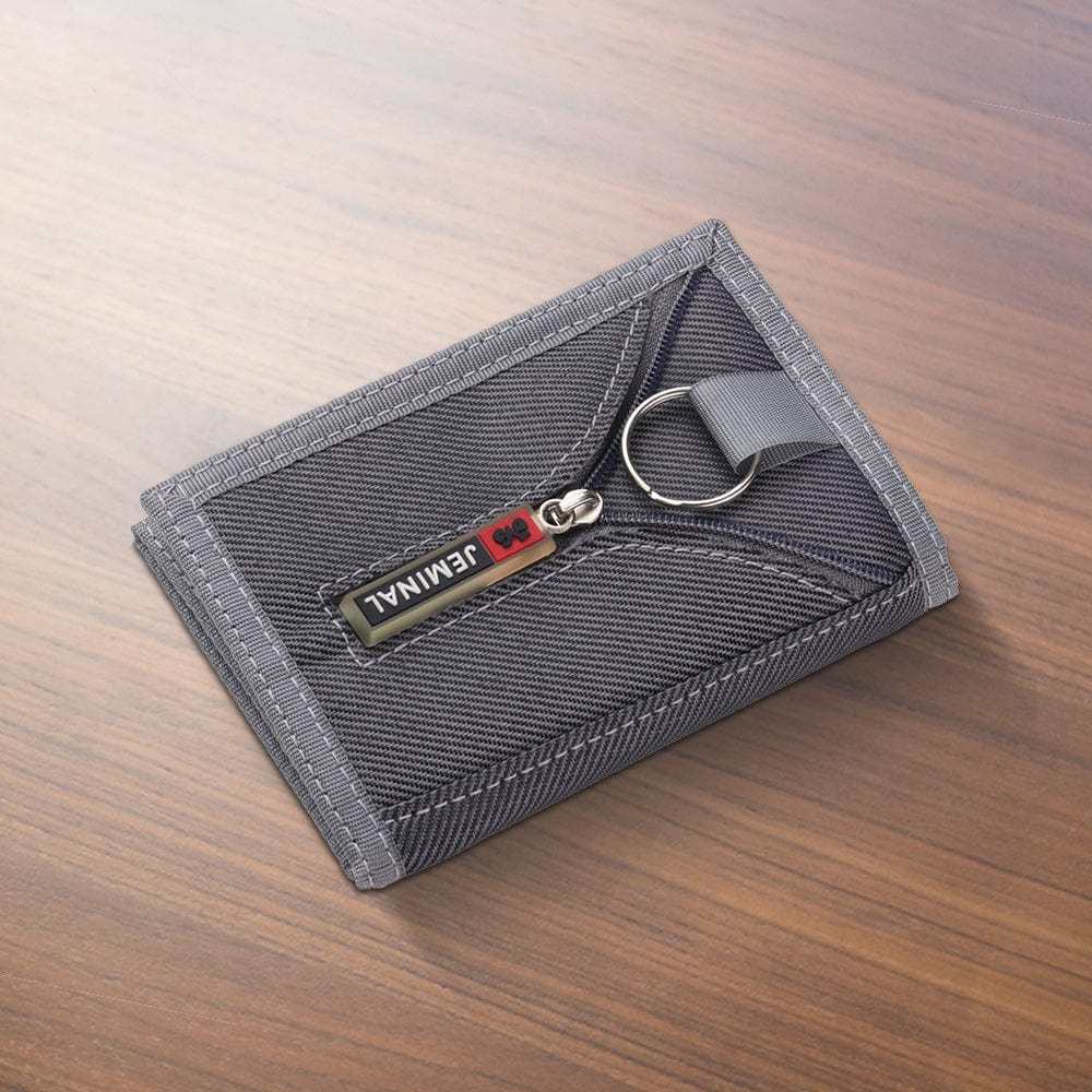 Nylon Trifold Wallet with Velcro Closure Gifts for Lovers Unisex 5 Colors - CustWitUK