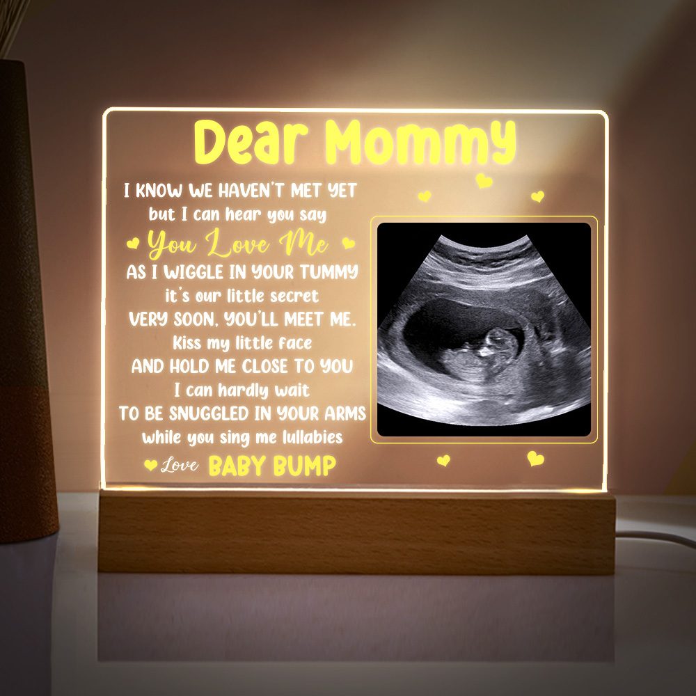 Custom Ultrasound Night Light Personalized First Mom Acrylic Lamp