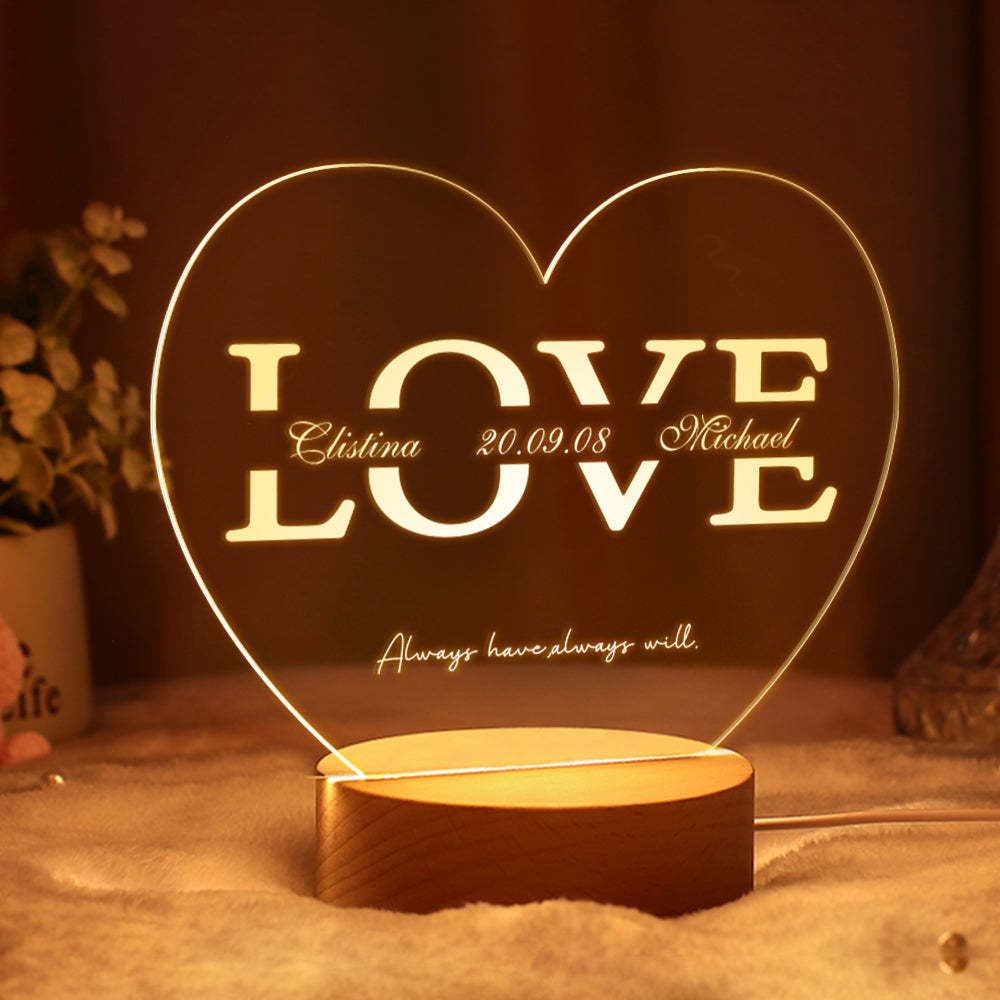 Gift Idea for Mum Night Light for Mommy Personalised Gift for Mum Mother's Day gift Custom Mom Present - CustWitUK