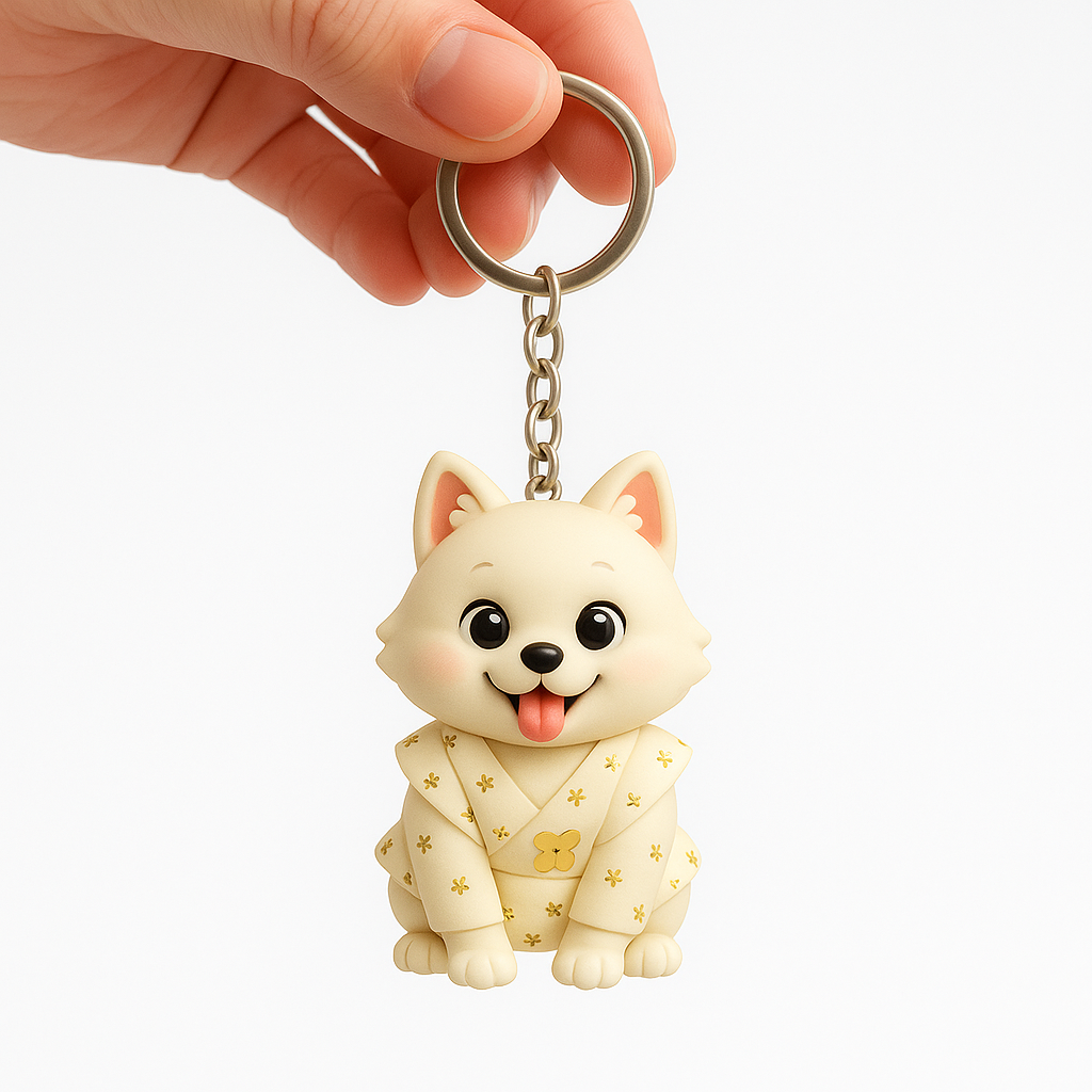 Custom 3D Couple Figure Keychain from Photo Personalized Chibi Mini Figure Gift for Anniversary Wedding Birthday Family Lovers - CustWitUK