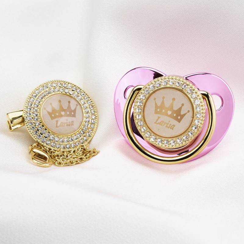 Personalized Name Exquisite Handmade Pacifier Gift for Your Little One