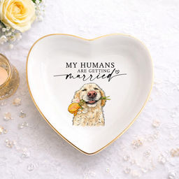 Custom Pet Portrait Ring Dish, Personalized Jewelry Trinket Dish, Engagement Gift For Her