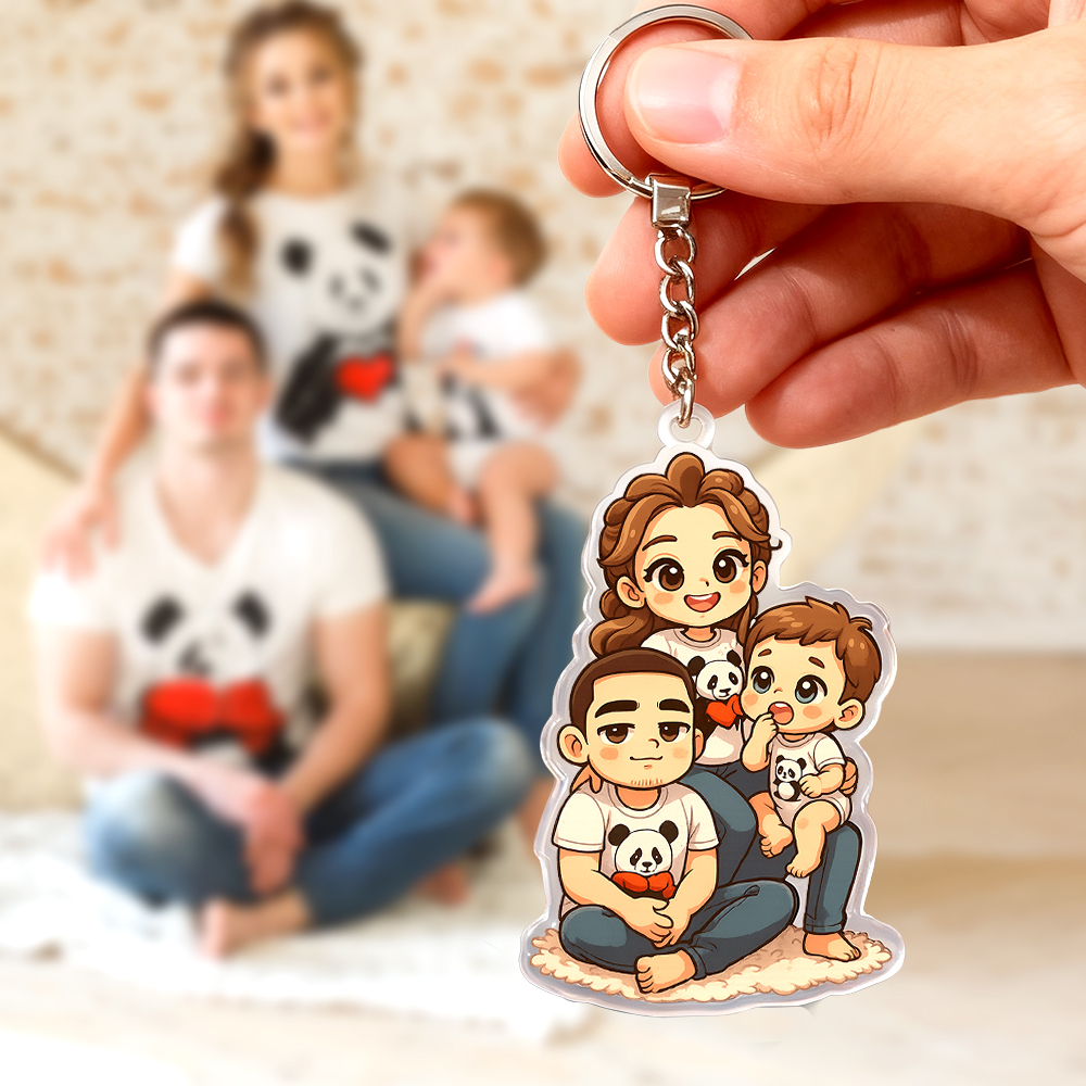 Custom Chibi Acrylic Keychains Made From Your Favorite Photo Perfect For Birthdays, Anniversaries or Christmas