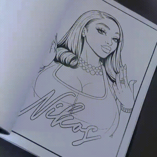 Custom Photo Coloring Book, Personalized Hand-Drawn Outline Pages, Turn Your Photo into Coloring Book, Birthday Gift for Her - CustWitUK