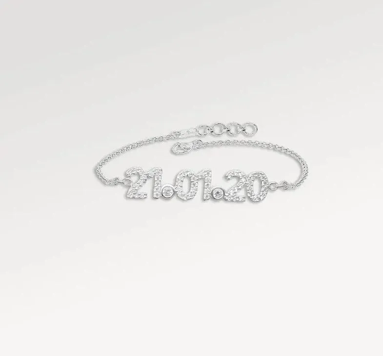 Custom Date & Birthstone Bracelet – Anniversary & Birthday Gift