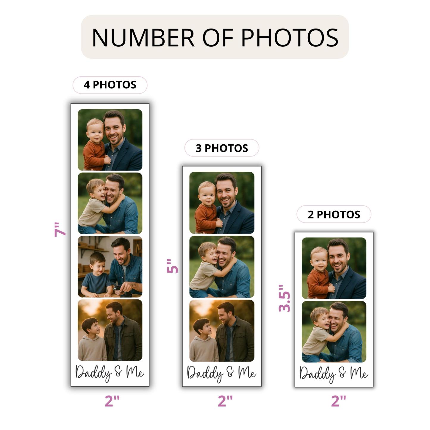 Personalised Daddy & Me Building Brick Photo Block, Gift for Dad, Puzzle, Grandad, Grandpa, Birthday Gift, Father's Day Gift Idea