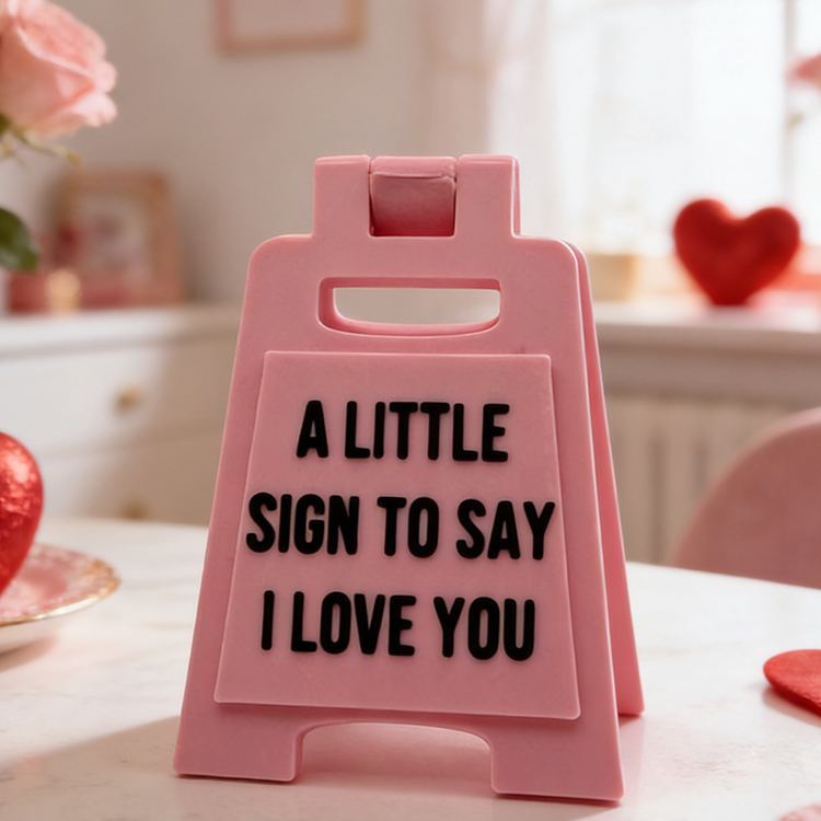 Personalized Girlfriend A Little Sign To Say I Love You Mini Love Sign Custom Multiple Colors 3D Printed A-frame Sign Valentine's Day Gift for Her - CustWitUK
