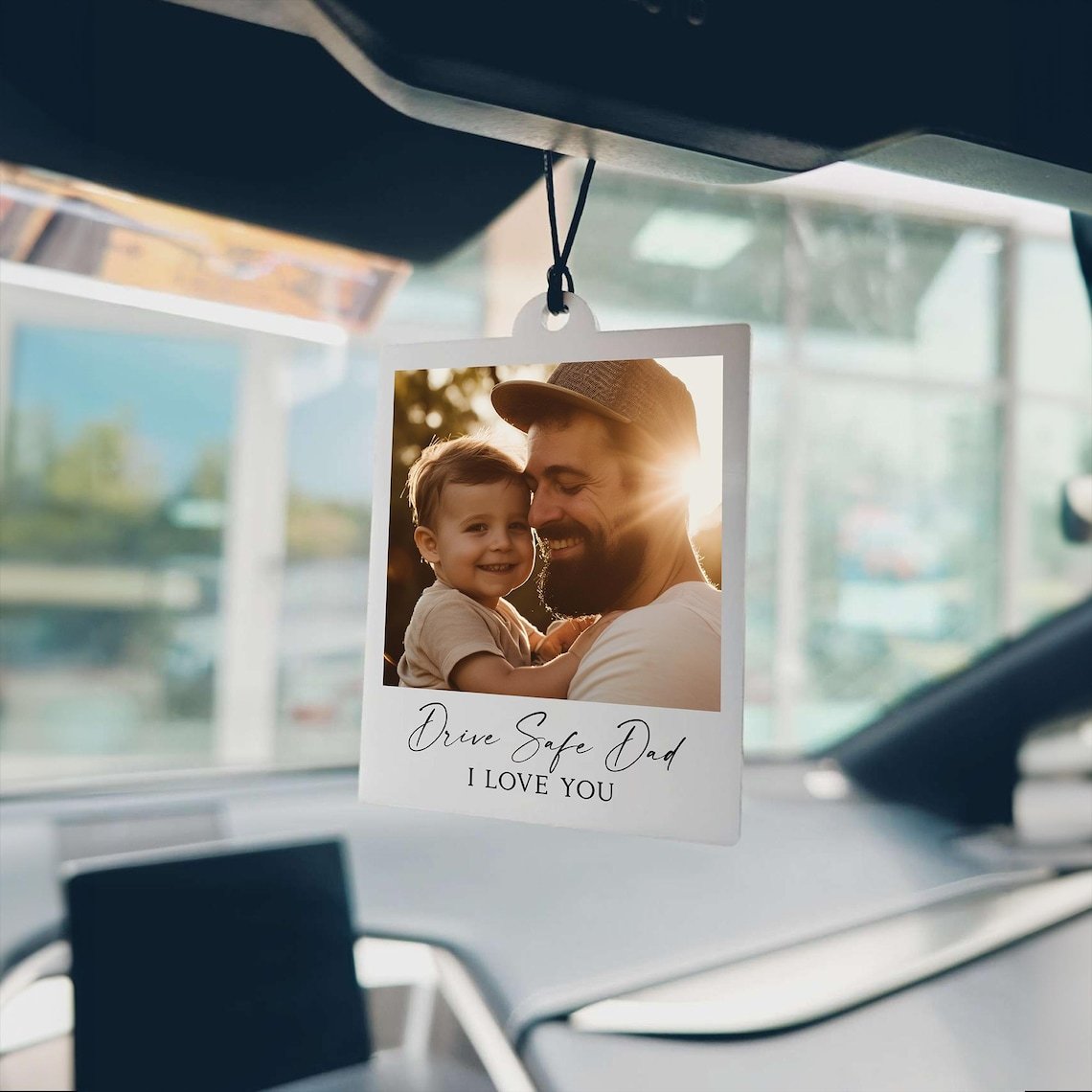Personalized Car Ornament With Photo And Text Custom Car Gift For Family Friends Drive Safe Car Ornament