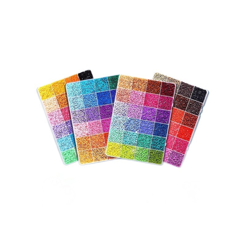 DIY Pixel Perler Beads Kit – Creative Craft Set for Keychains, Frames, Ornaments & Holiday Gifts