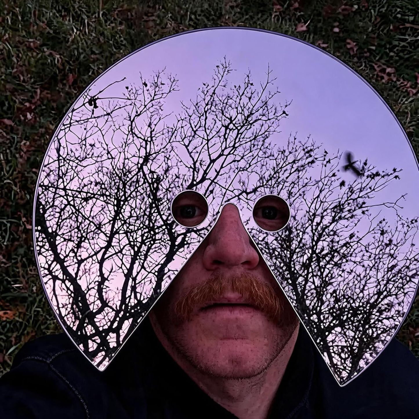 Acrylic Mirror Mask Head-mounted Photo Prop,Reflective Surface Mirror Face Mask for Photoshoots - CustWitUK