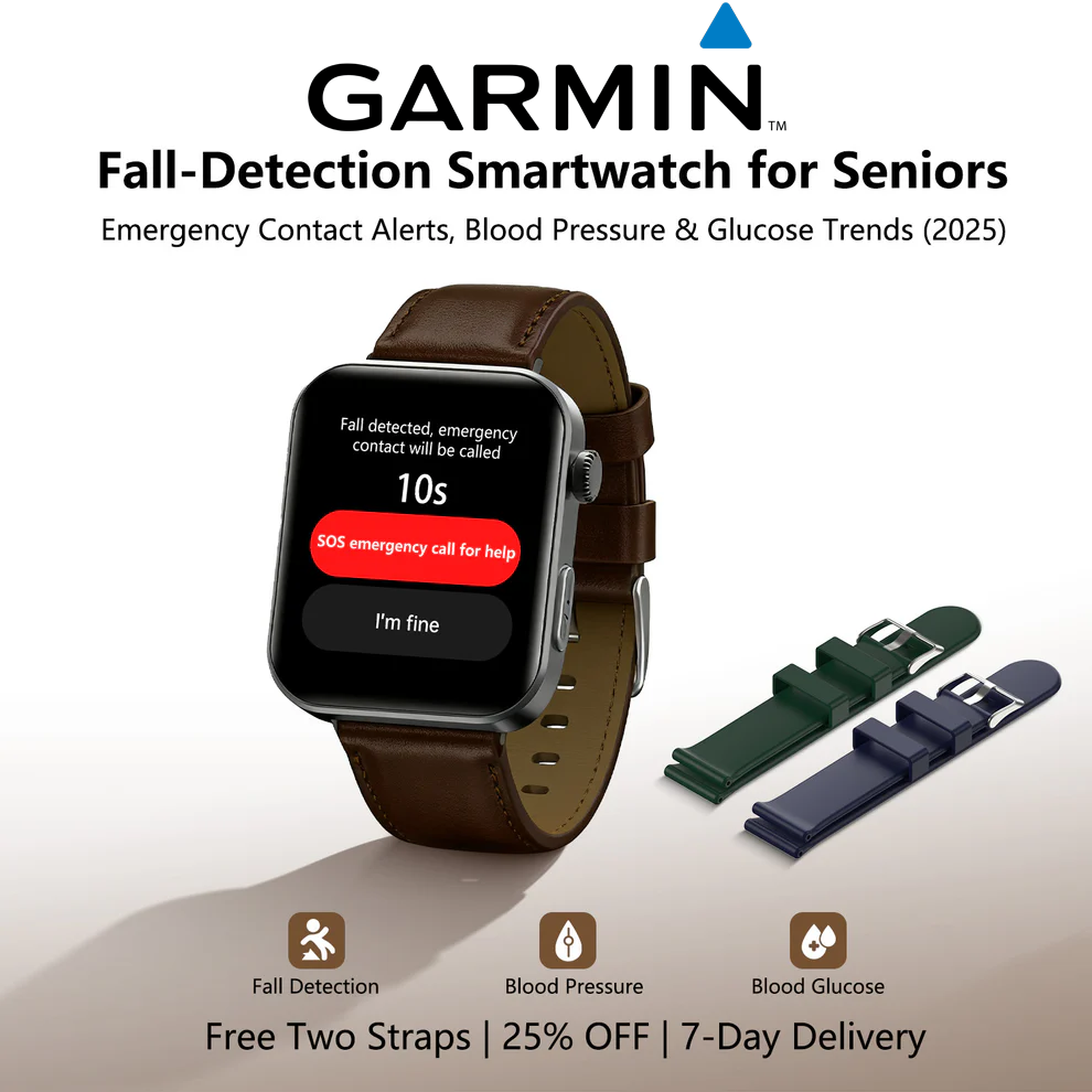 ⌚️ 2026-os frissített! Garmin AI egészség okosóra – vércukor- és vérnyomásmérés, hívás funkcióval, ajándék 2 szíj 🎁📞